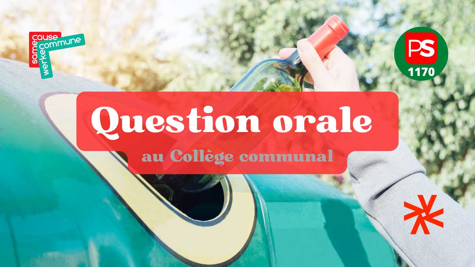 Question orale – Bulles à verre Place Keym